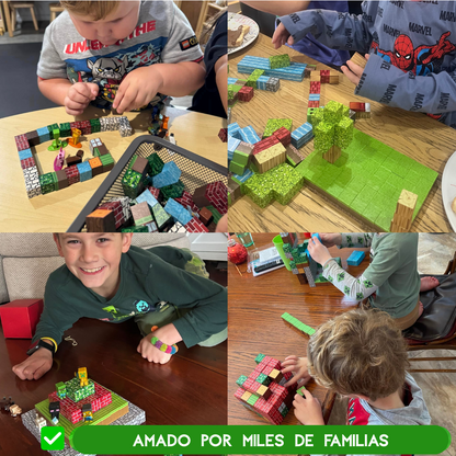 Set De 100 Bloques Magnéticos De Construcción