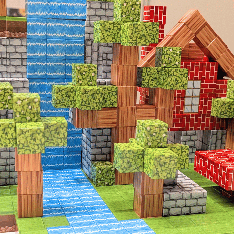 Set De 100 Bloques Magnéticos De Construcción